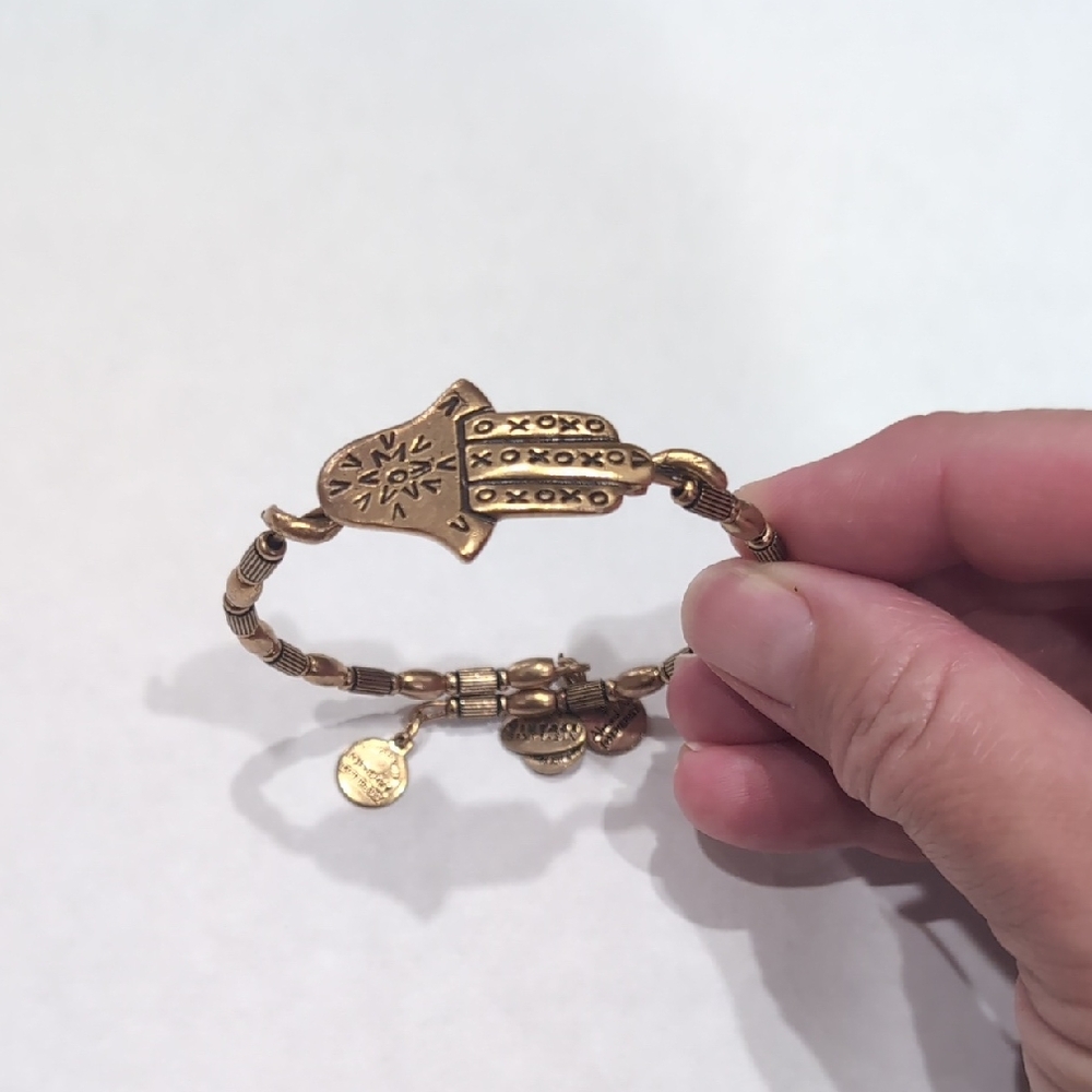 Alex and Ani Gold Hamsa Bracelet